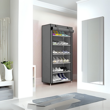 FLIPZON Premium 6-Tier Shoe Rack – Space-Saving, Durable & Stylish Storage Solution